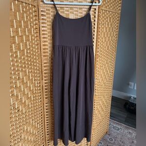 Wilfred Market Jumpsuit in rich mocha brown